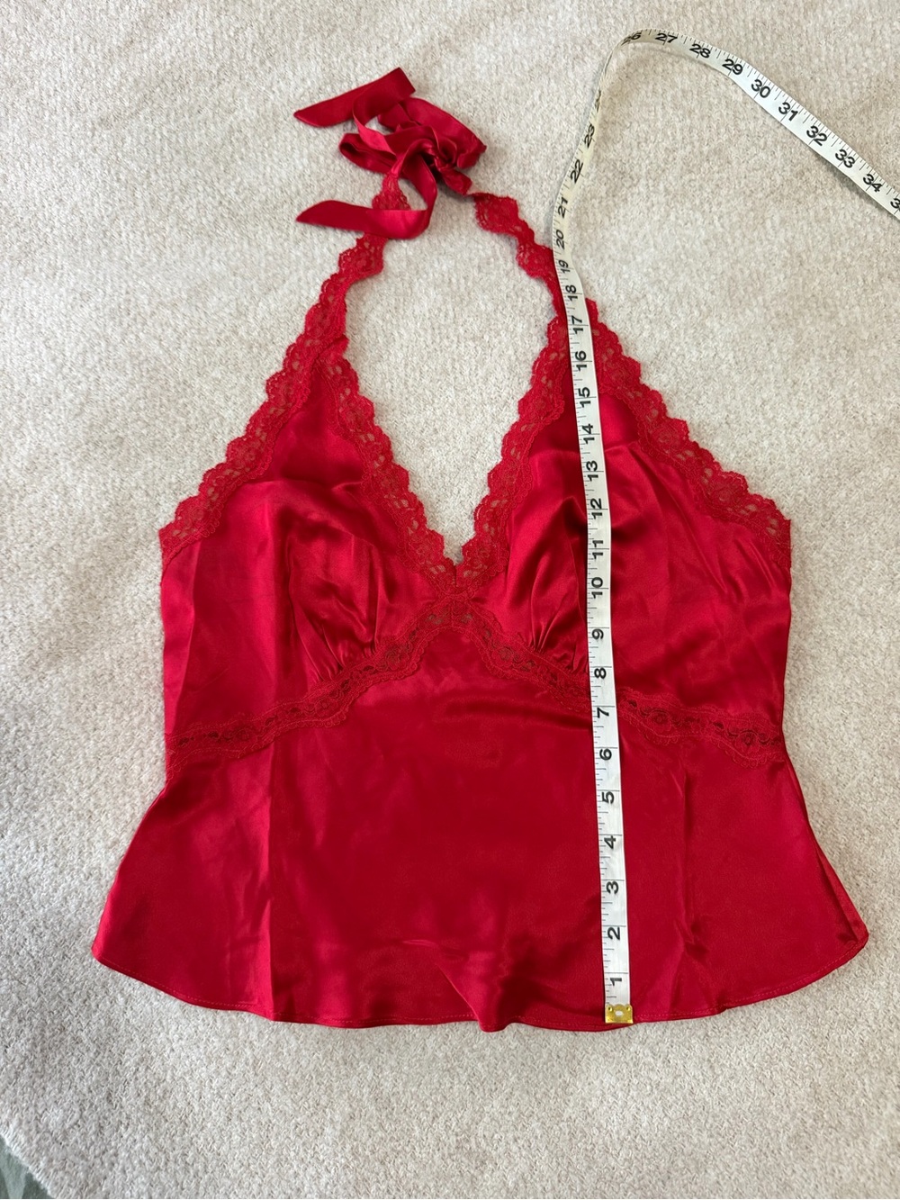 Reformation Monica Silk Top in Lipstick - Picture 7 of 13